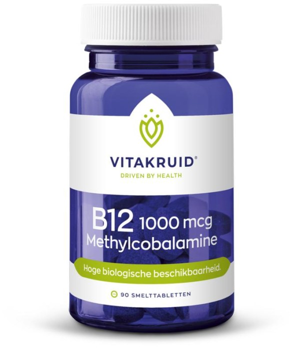 Vitakruid B12 1000 mcg methylcobalamine (90 Smelttabletten)