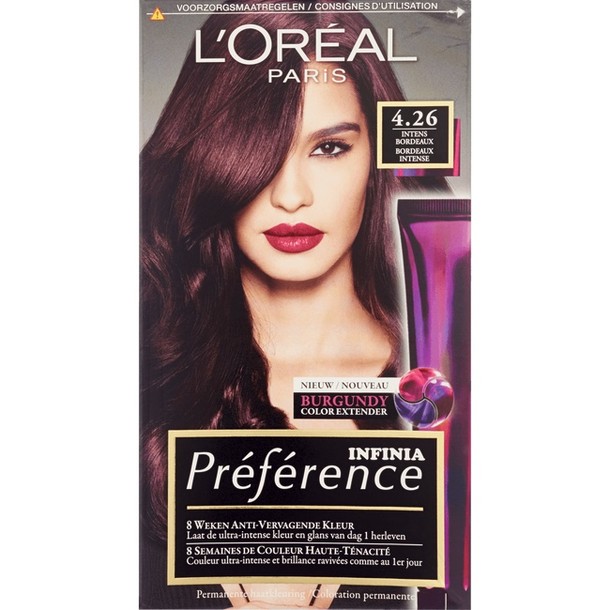 L'Oréal Paris Préference Permanente Haarkleuring 4.26 Bordeaux Intense