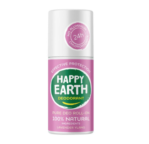 Happy Earth Pure Deo Roll-On Lavender Ylang 75 ml roller