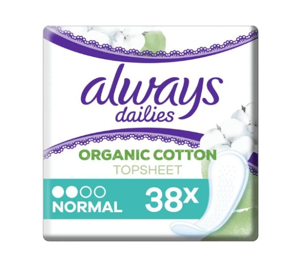 Always Dailies Cotton Protection Inlegkruisjes Normal 38 stuks