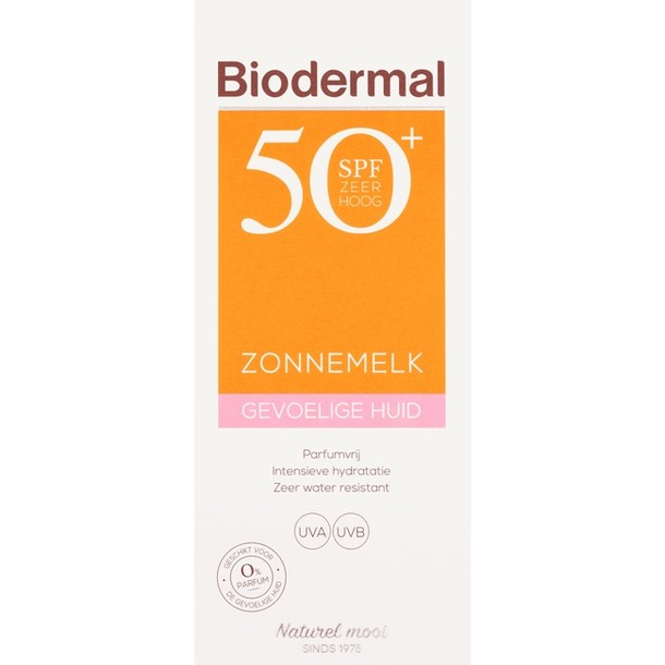 Biodermal Gevoelige Huid Zonnemelk SPF50+ 200 ml