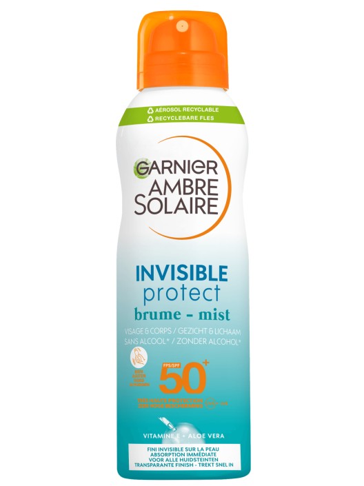 Garnier Ambre Solaire UV Water Beschermende Verfrissende Mist SPF50 200 ml
