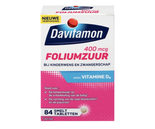Davitamon Vitamine D Folimzuur 84tb