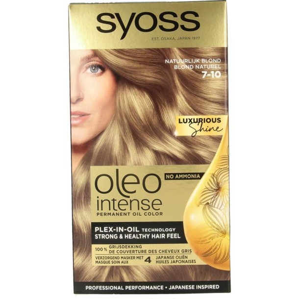 Syoss Color Oleo Intense 7-10 natuurlijk blond haarverf (1 Set)