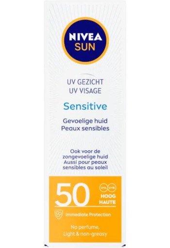 NIVEA SUN Gezichtszonnecrème Sensitive SPF 50 50 ML