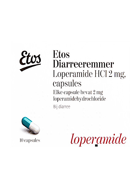 Etos Diar­reer­em­mer 2 mg cap­su­les 10 stuks