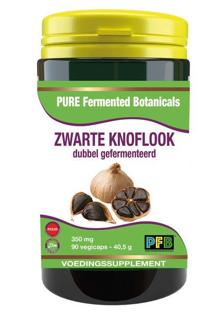 SNP Zwarte knoflook dubbel gefermenteerd (90 Vegetarische capsules)