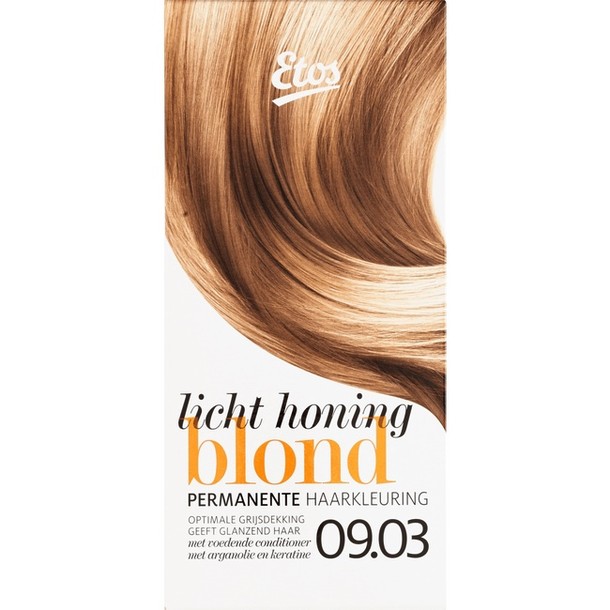 Etos Permanente Haarkleuring 09.03 Licht Honing Blond 120 ml 