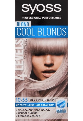 Syoss Blond Cool Blonds Haarverf 10-55 Ultra Platinum Blond 115 ml