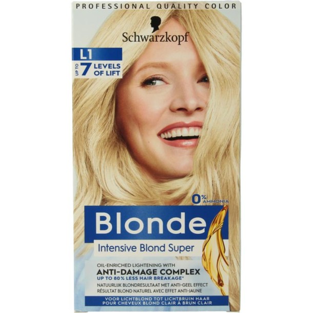 Schwarzkopf Blonde haarverf intensive blond super L1 1 Set