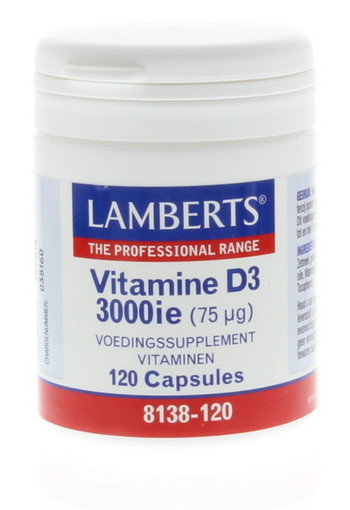 Lamberts Vitamine D3 3000IE/75mcg (120 Capsules)