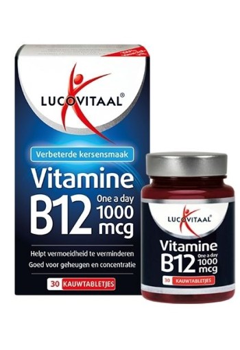 Lucovitaal Vitamine B12 1000mcg (30 Kauwtabletten)
