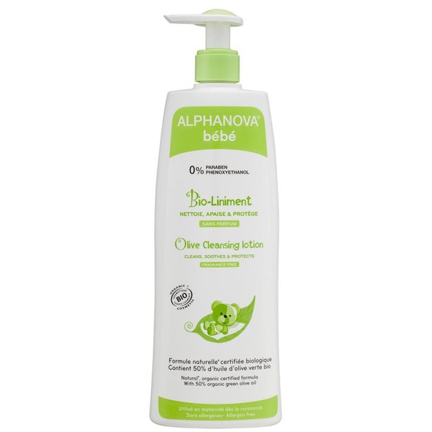 Alphanova Baby Olive cleansing lotion (500 Milliliter)