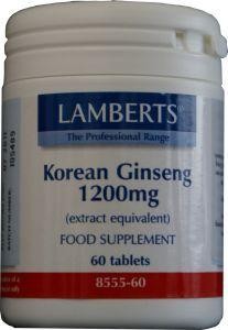 Lamberts Ginseng Koreaans 1200mg (60 Tabletten)