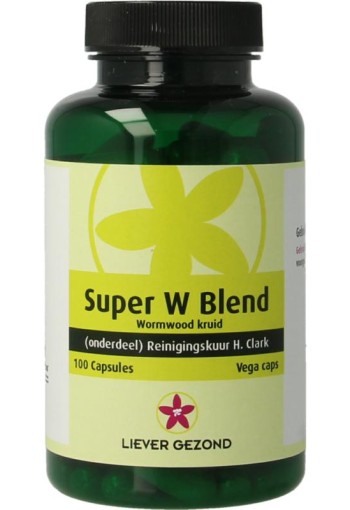 Liever Gezond Super W blend wormwood kruiden (100 Vegetarische capsules)