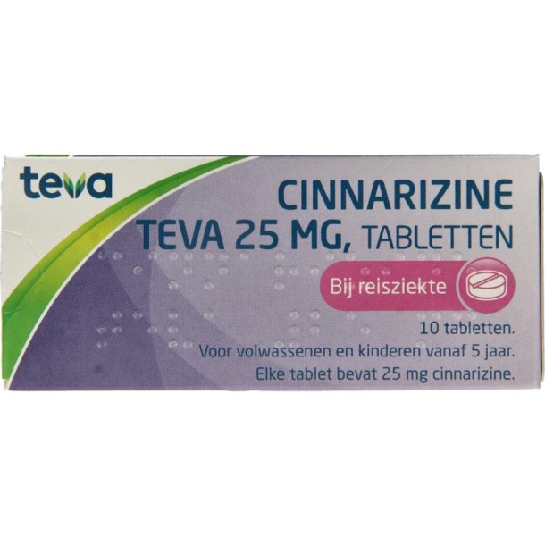 Teva Cinnarizine 25 mg (10 Tabletten)