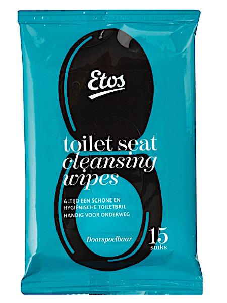 Etos Toi­let­seat clean­sing wi­pes 15 stuks