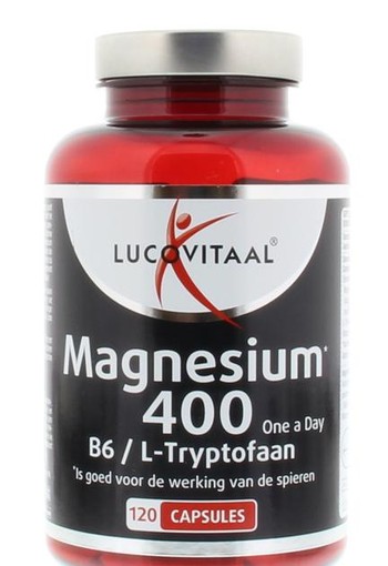 Lucovitaal Magnesium 400 met B6 en L-tryptofaan (120 Capsules)