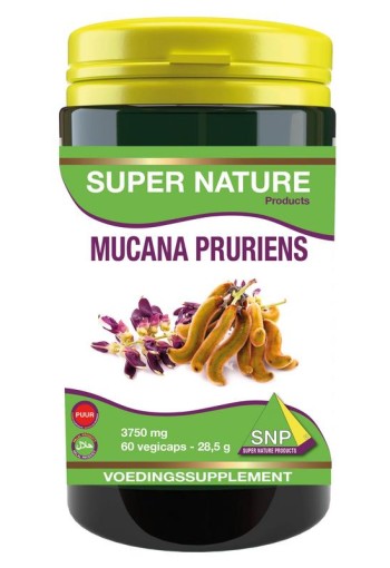 SNP Mucuna pruriens extra forte 3750mg puur (60 Vegetarische capsules)