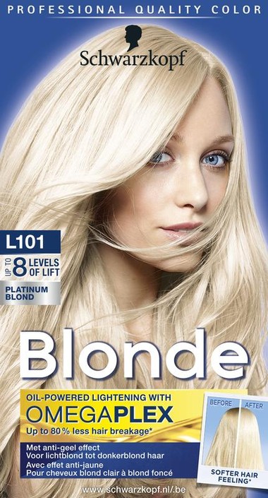 Schwarzkopf Blonde haarverf platinum blond L101 1 Set
