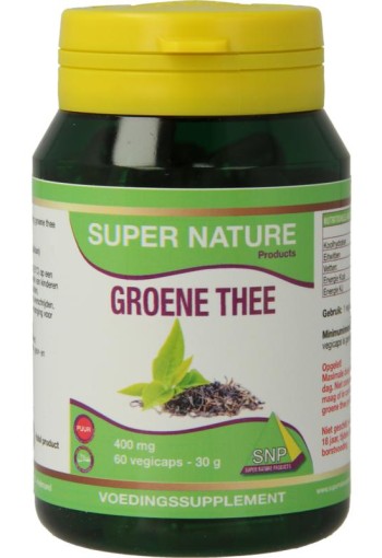 SNP Groene thee 400 mg puur (60 Vegetarische capsules)
