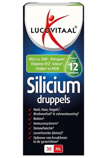 Lucovitaal Silicium druppel (30 ml). Tijdelijk niet leverbaar, reserveer nu!