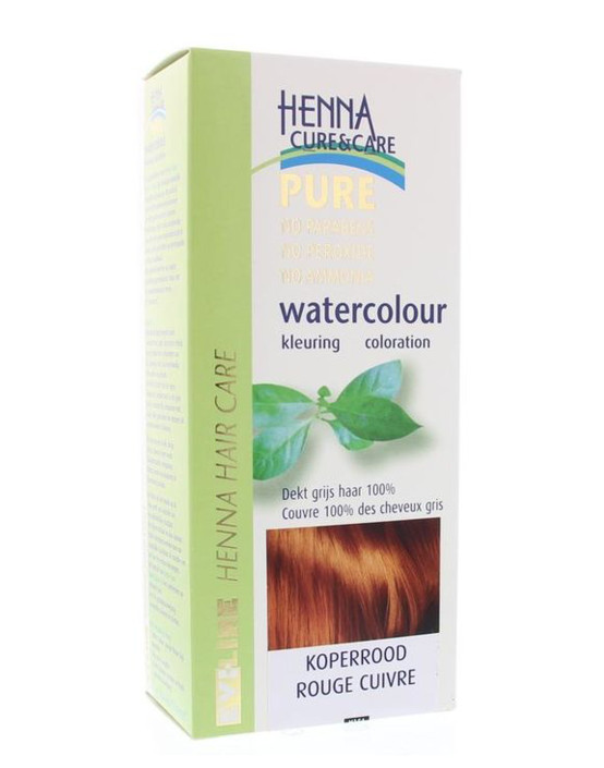Henna Cure & Care Watercolour koperrood (5 Gram)