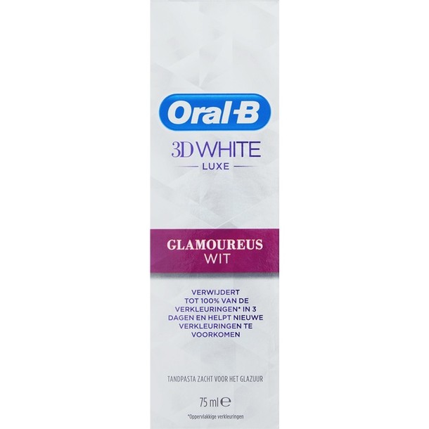 Oral-B 3D White Luxe Glamoureus Tandpasta 75ml