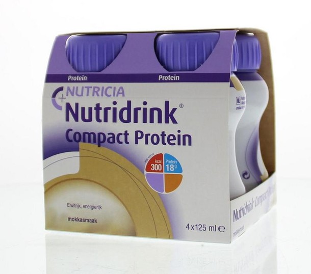 Nutridrink Compact protein mokka 125ml (4 Stuks)