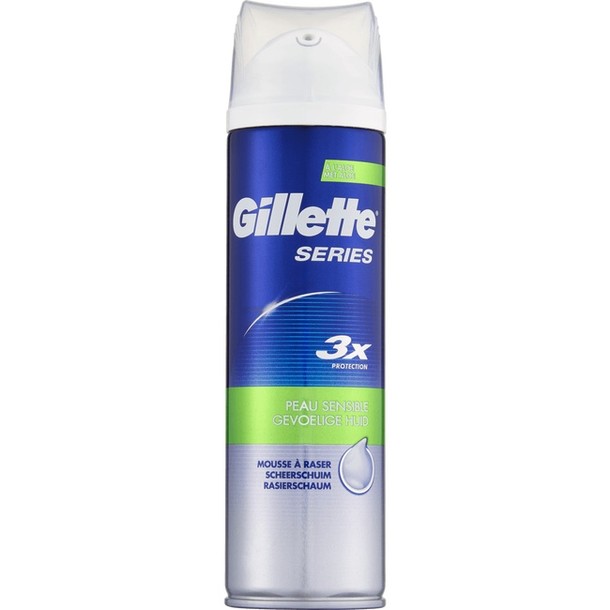 Gillette Series scheerschuim gevoelige huid (250 ml)