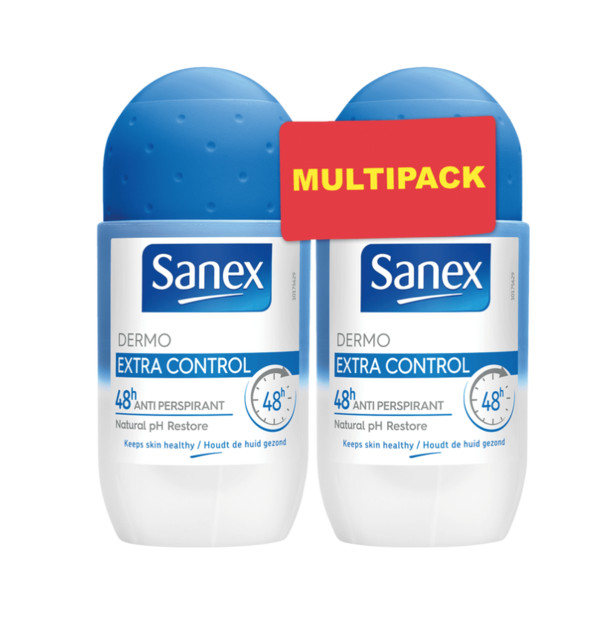 Sanex Dermo Extra Control Deodorant Roller Duo 100 ml 