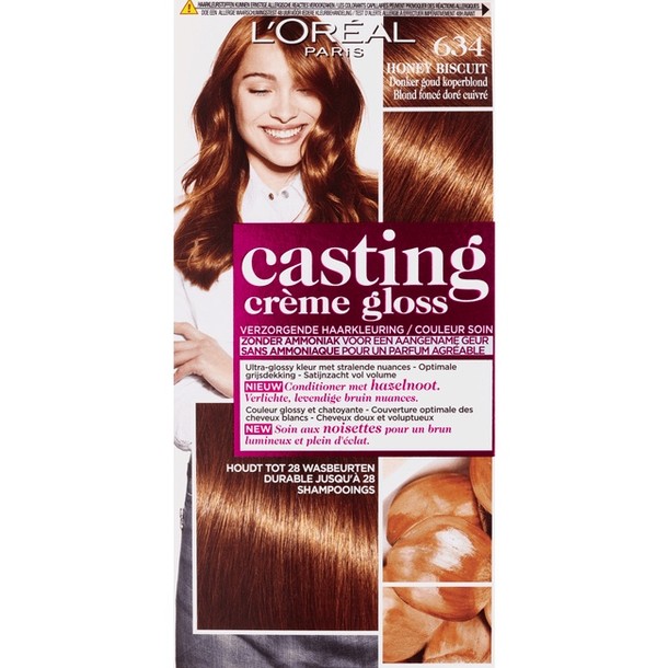 L’Oréal Paris Casting Crème Gloss 634 - Donker Goudkoperblond - Haarverf